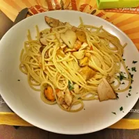 #spaghetti #FruttidiMare. #funghi #Fisch #Mushrooms|Eugenio Bertolacciniさん