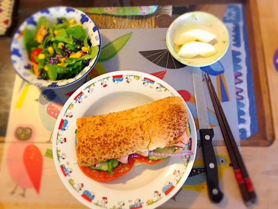 サンドウィッチ ランチ🍴|チビミミさん