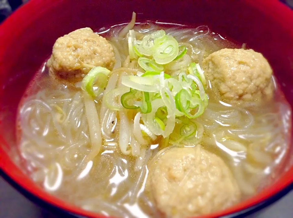 鶏団子と春雨の食べる中華スープ★|RIEママさん