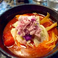 Snapdishの料理写真:海老トマトラーメン|ちーぼんさん