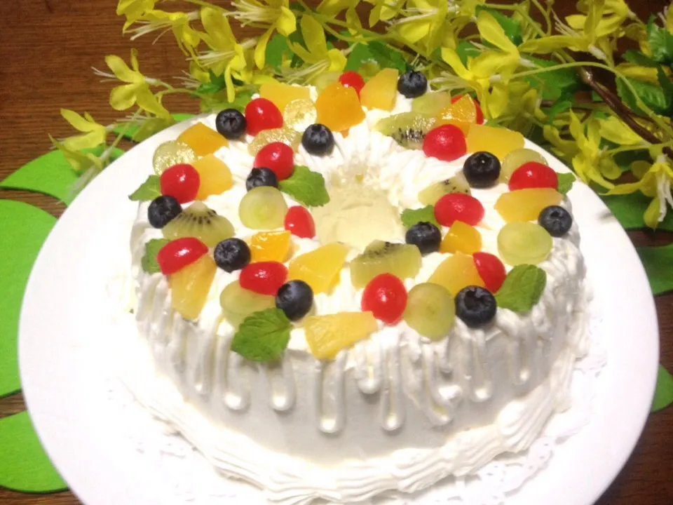 ✨FRUITY CAKE...フルーツたっぷりのケーキ😋✨|🌺Sanntina🌺さん