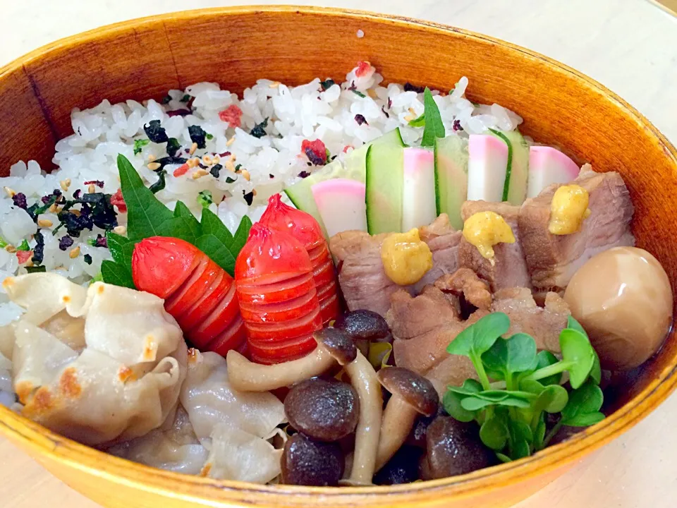 今日の男子弁当 あり合わせ弁当だよぉ〜♬|Booパパさん