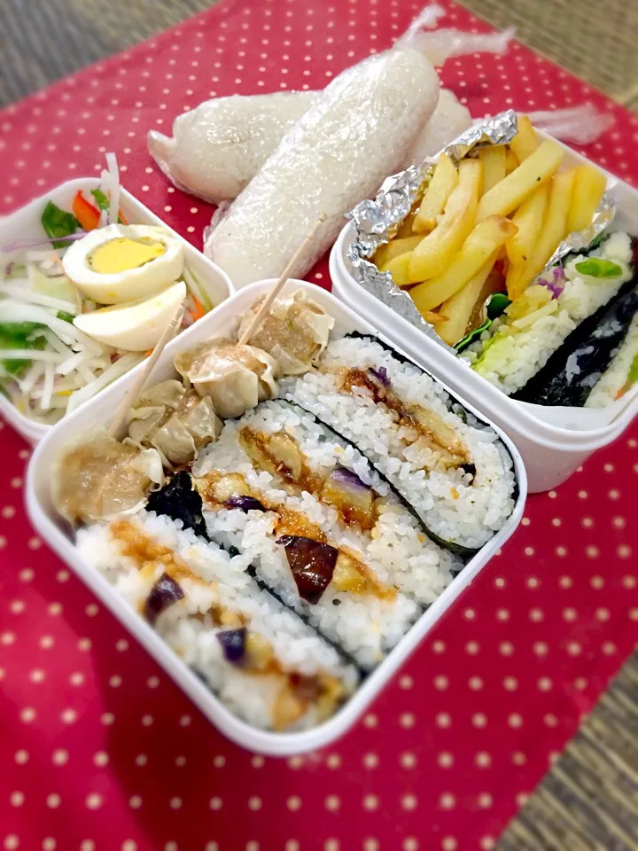 おにぎらず＆スティックおにぎりお弁当|ゆきさん