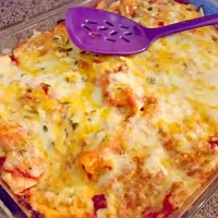 Snapdishの料理写真:cheesy chicken enchiladas|Jessicaさん