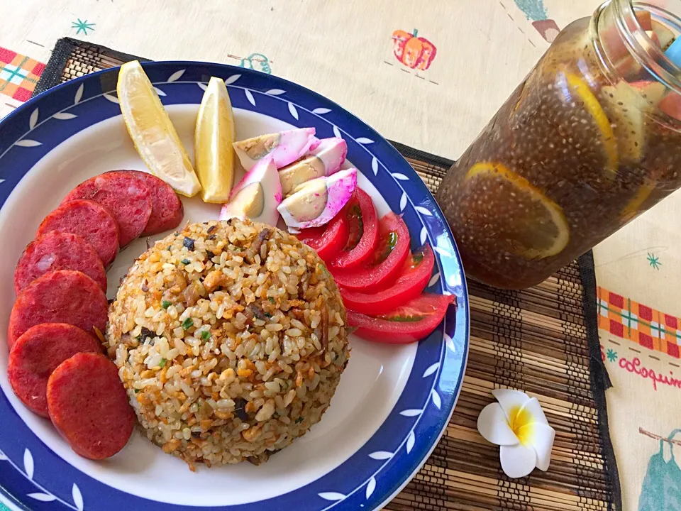 Tinapa Rice w/Chia IceLemonTea|Tito Jickain Recososa Jrさん