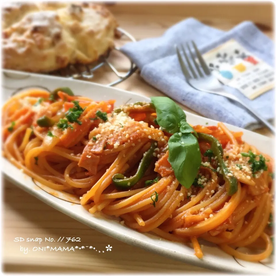 フライパンひとつでナポリタン♪|ONI*MAMA*さん