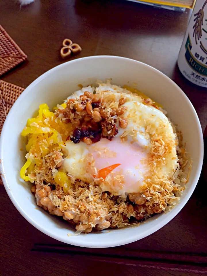 Snapdishの料理写真:納豆丼|Takashi Nakamuraさん