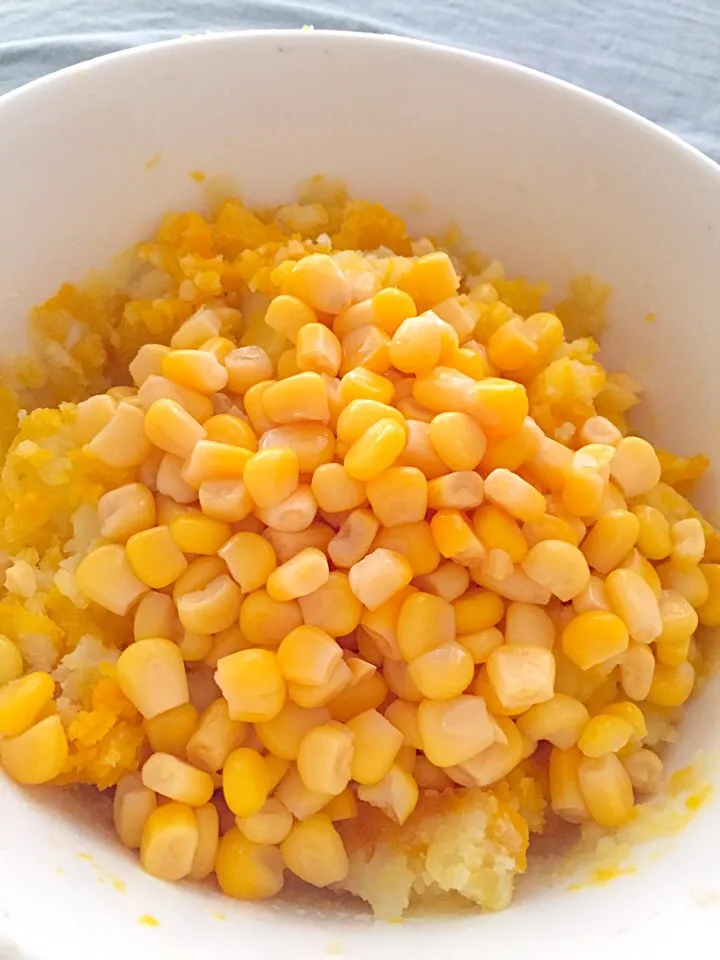 Mash potato squash with sweet corn|carla santiagoさん