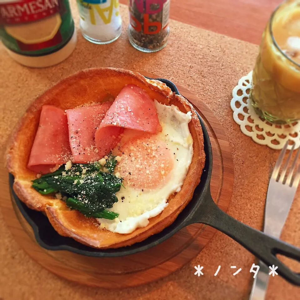 Snapdishの料理写真:スキレットde娘達と家ランチ♡|＊ノンタ＊さん