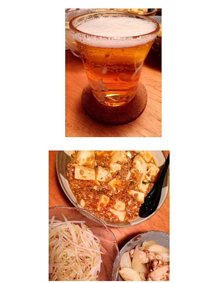 旦那が夕飯作ってくれた。得意料理の麻婆豆腐。うまっ！！|mmmさん