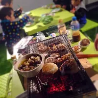 Snapdishの料理写真:我が家の屋上でバーベキュー！！|まみさん