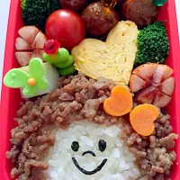 Snapdishの料理写真:予定外のお弁当…小学校の娘弁当！|Eriさん