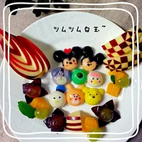 Snapdishの料理写真:#白玉#デコ白玉#ディズニー|NIKOPIPIさん