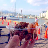 フェス飯🗻まぐろの竜田揚げ