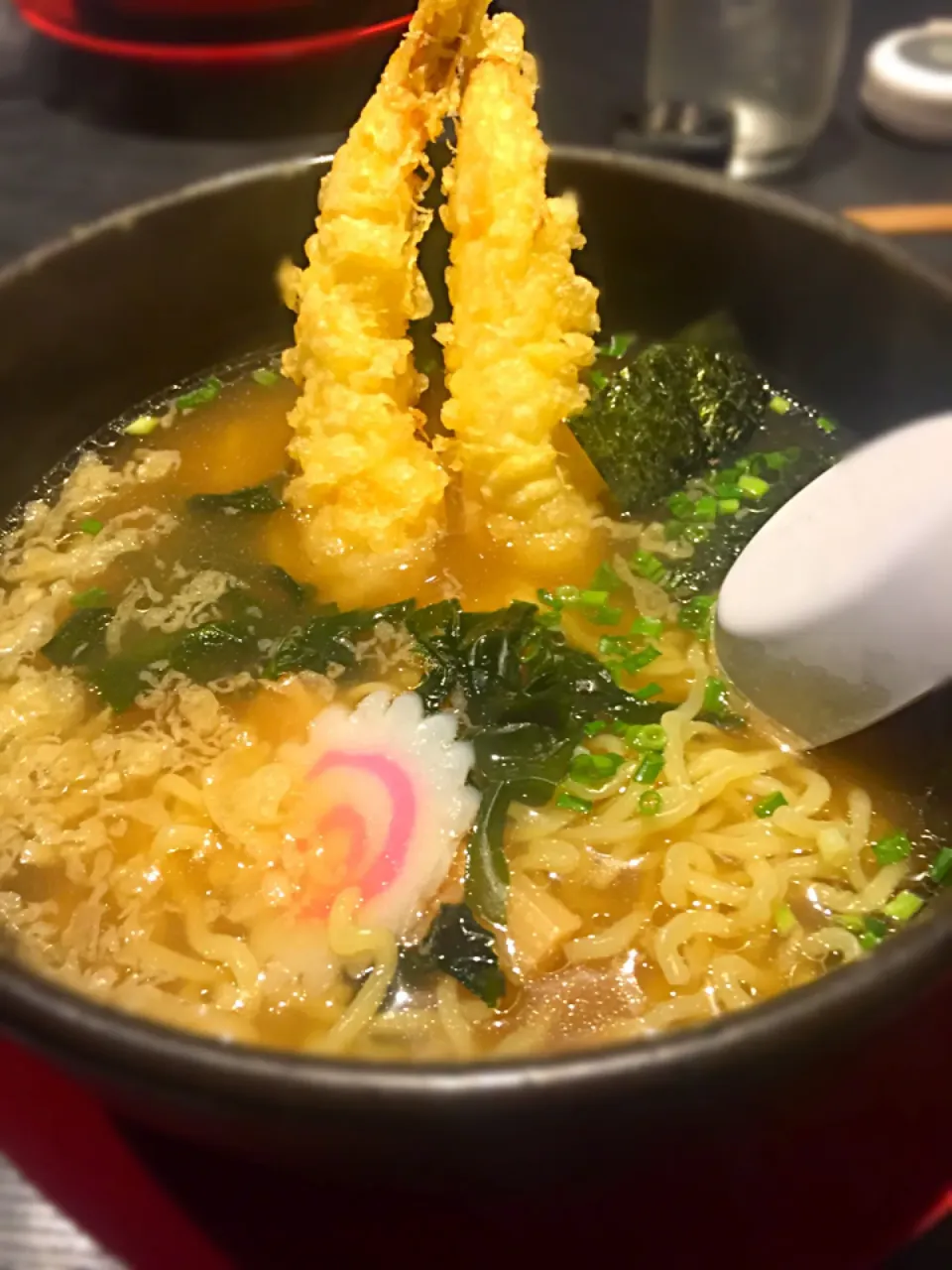 Snapdishの料理写真:エビ天ラーメン|yamaさん