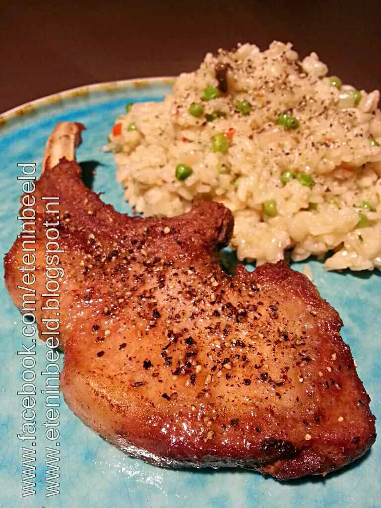 Iberico chops with risotto|Frank&Jolanda - Eteninbeeldさん