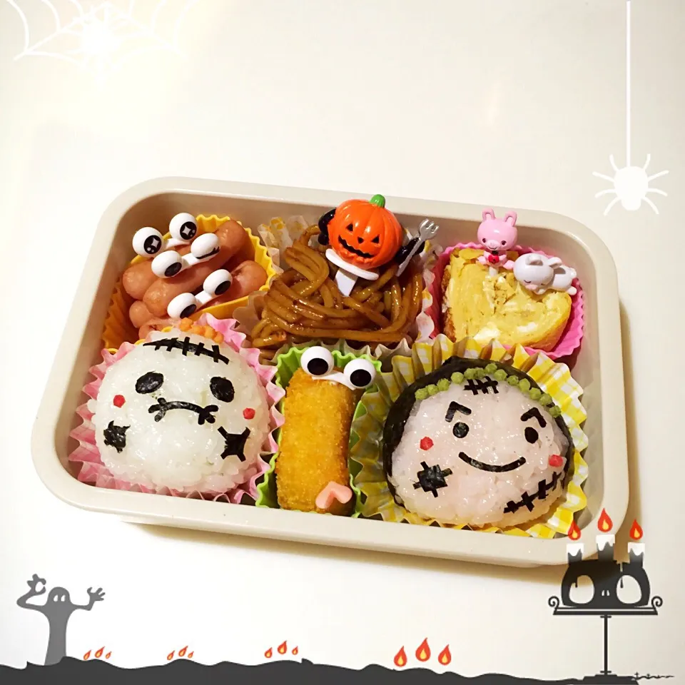 ハロウィン❤︎まんまるおにぎり弁当|Makinsさん