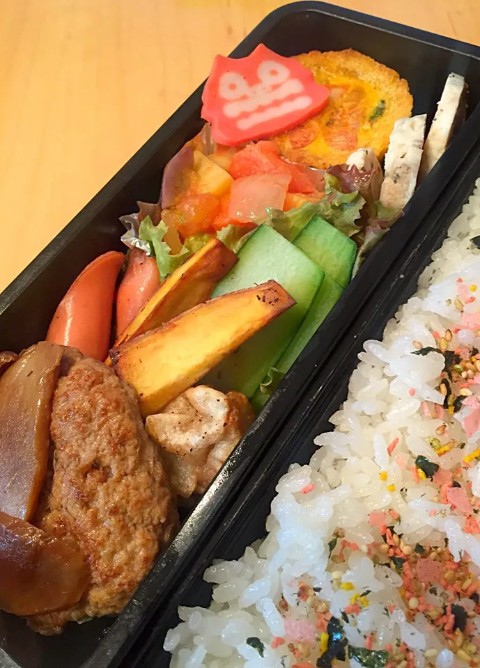 Snapdishの料理写真:今日の親父弁当！|沖縄「ピロピロ」ライフさん