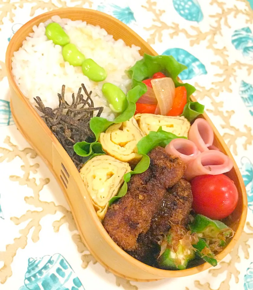 今日の女子高生💐 ✨ヘレカツお弁当|tomomiさん