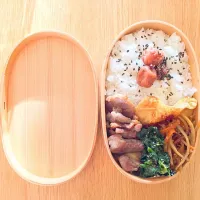 Snapdishの料理写真:夫のお弁当  合鴨山椒焼き|Natsuki Satoさん