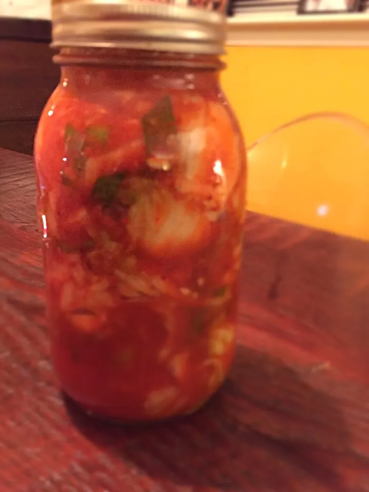 Finished kimchi - ready to ferment!|christineさん