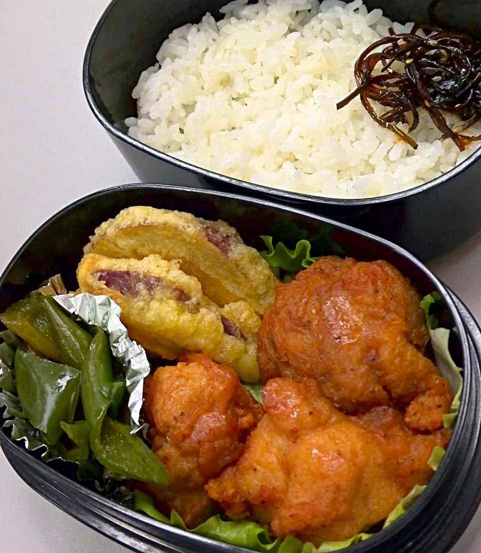 本日のサラメシは鶏唐揚げ弁当です(*^^*)|ニッパーさん