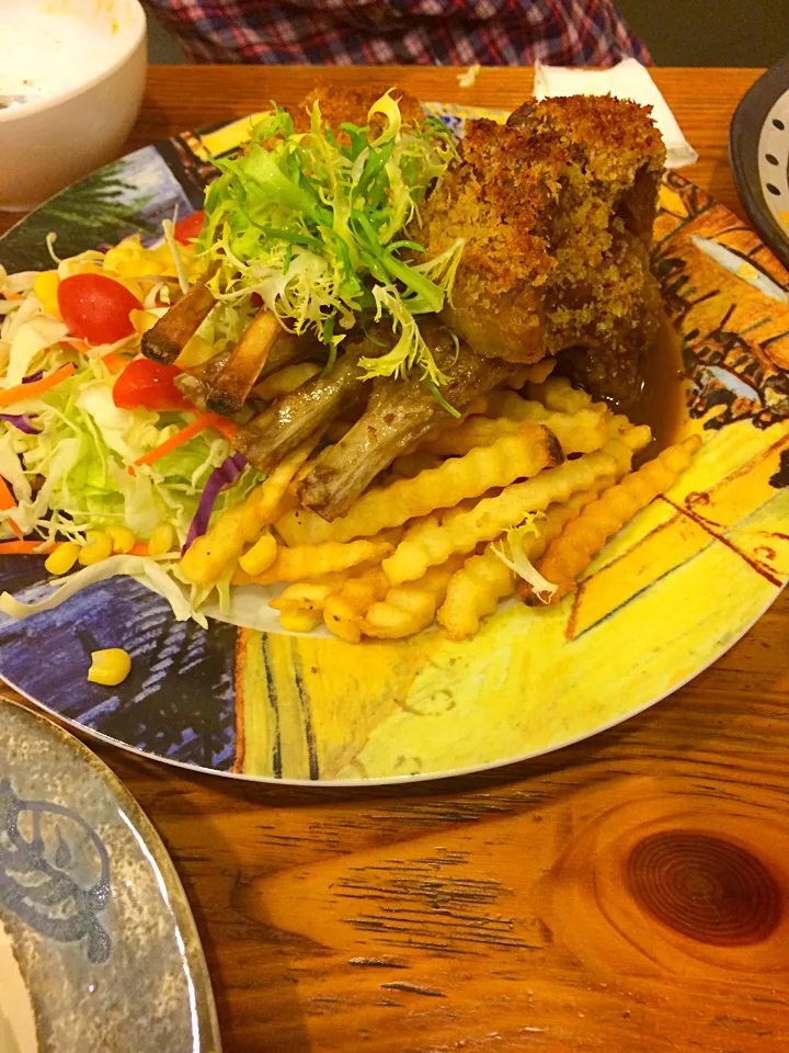 Grilled Lamb Chops w/ Chips|willklhさん