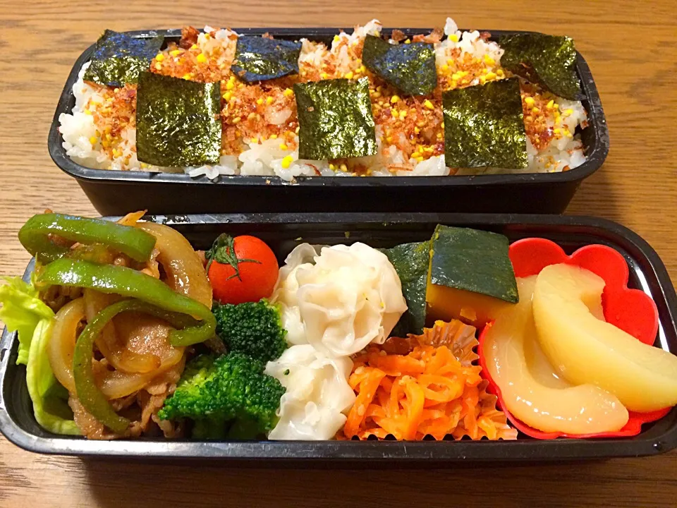 10/7今日の高1男子弁当^_^|chunさん