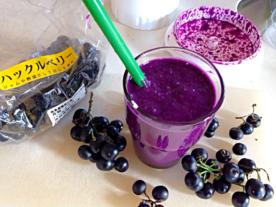 Snapdishの料理写真:Huckleberry smoothie|viviさん