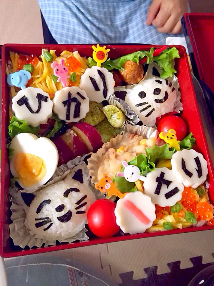 お誕生日おめでとう🎉ネコちゃん弁当|めぐまんさん