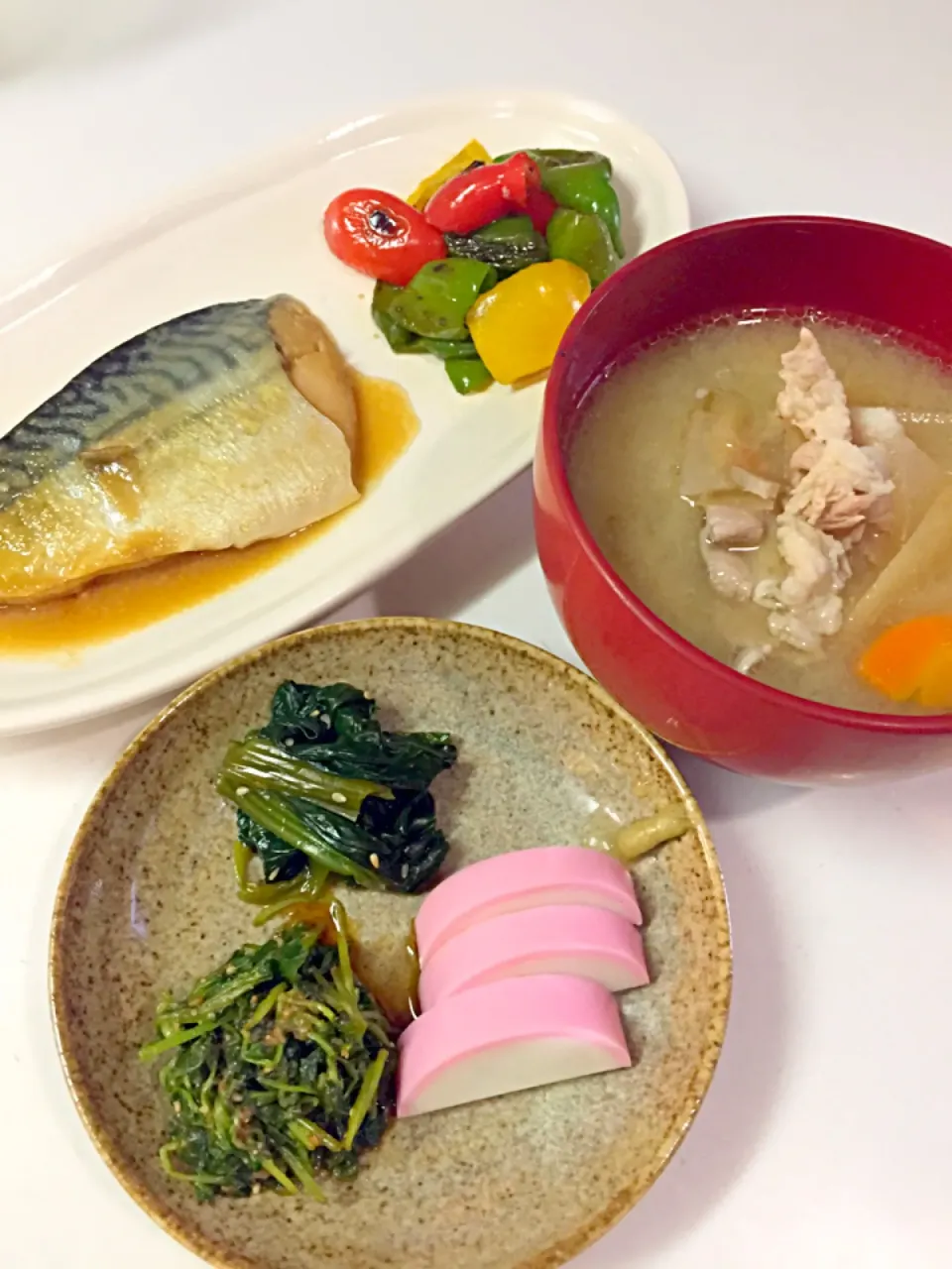 【10/7夕食】豚汁定食|ゴマあやさん