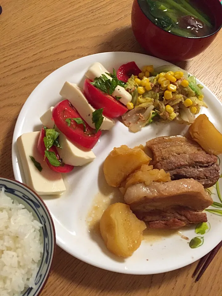 Snapdishの料理写真:今日の晩ゴハン|まかろんさん