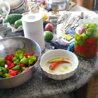 Snapdishの料理写真:Star peppers we picked and pickled|Sam Searsさん