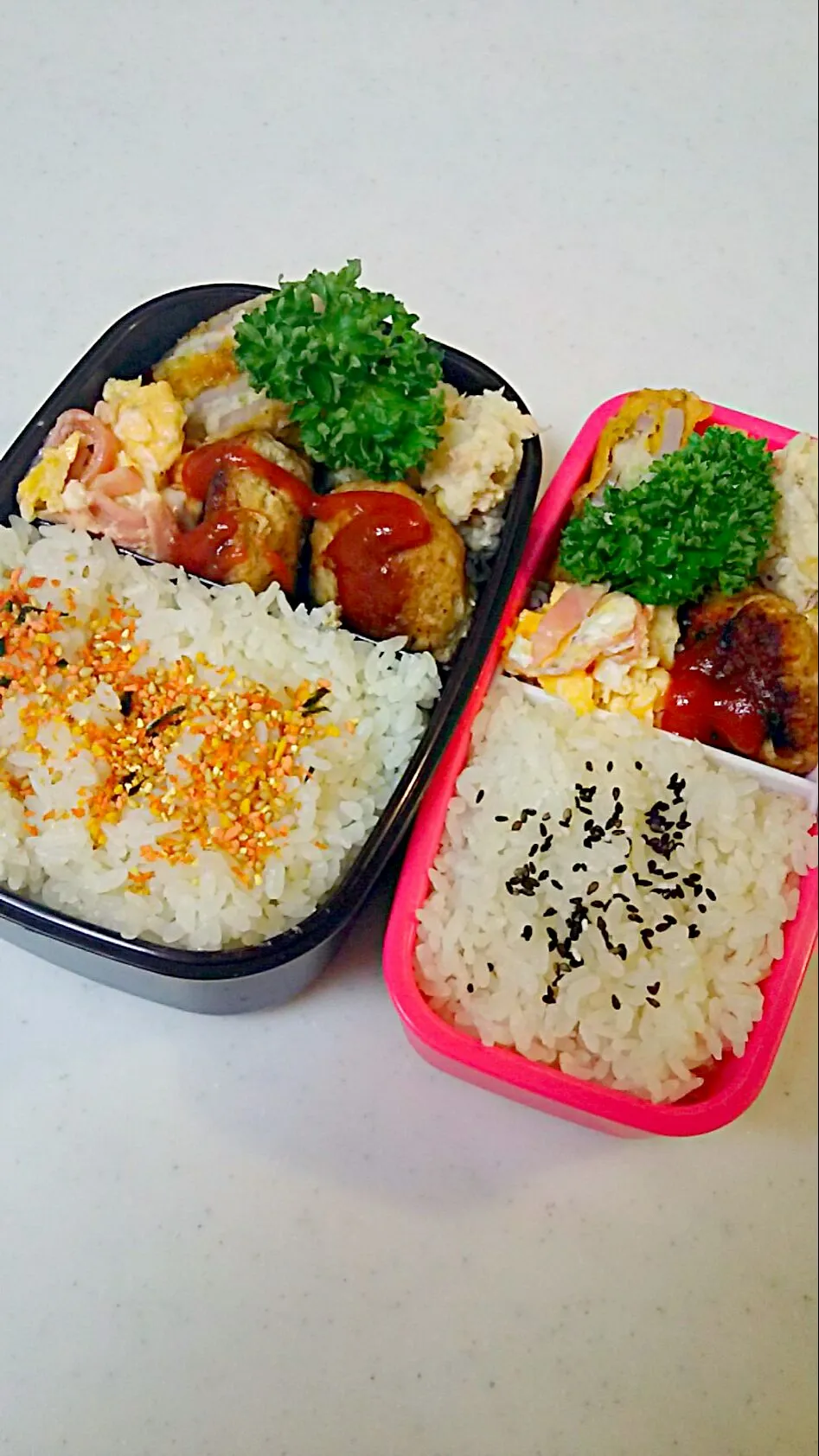 今日の長男弁当🍱と私お仕事弁当🍱〰💃眠い😪💤💤|Sayakaさん