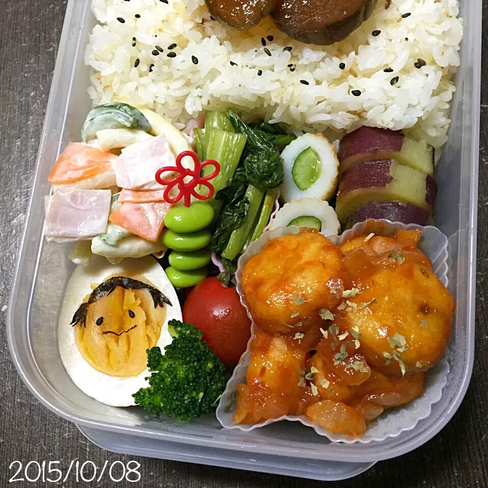 Snapdishの料理写真:10/08お弁当⚘ᗾᐝ|ふくろう女子さん