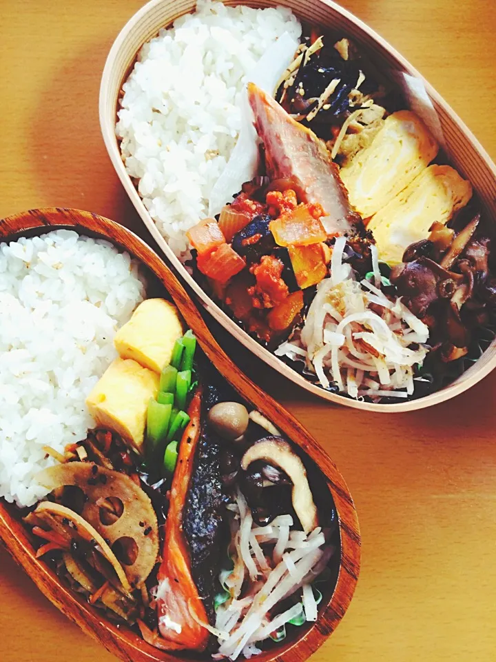 今日のお弁当♥︎二人分|ゆかさん