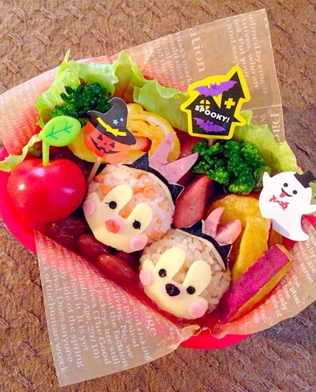 Snapdishの料理写真:チップとデールのハロウィンお弁当♪|sky☆さん