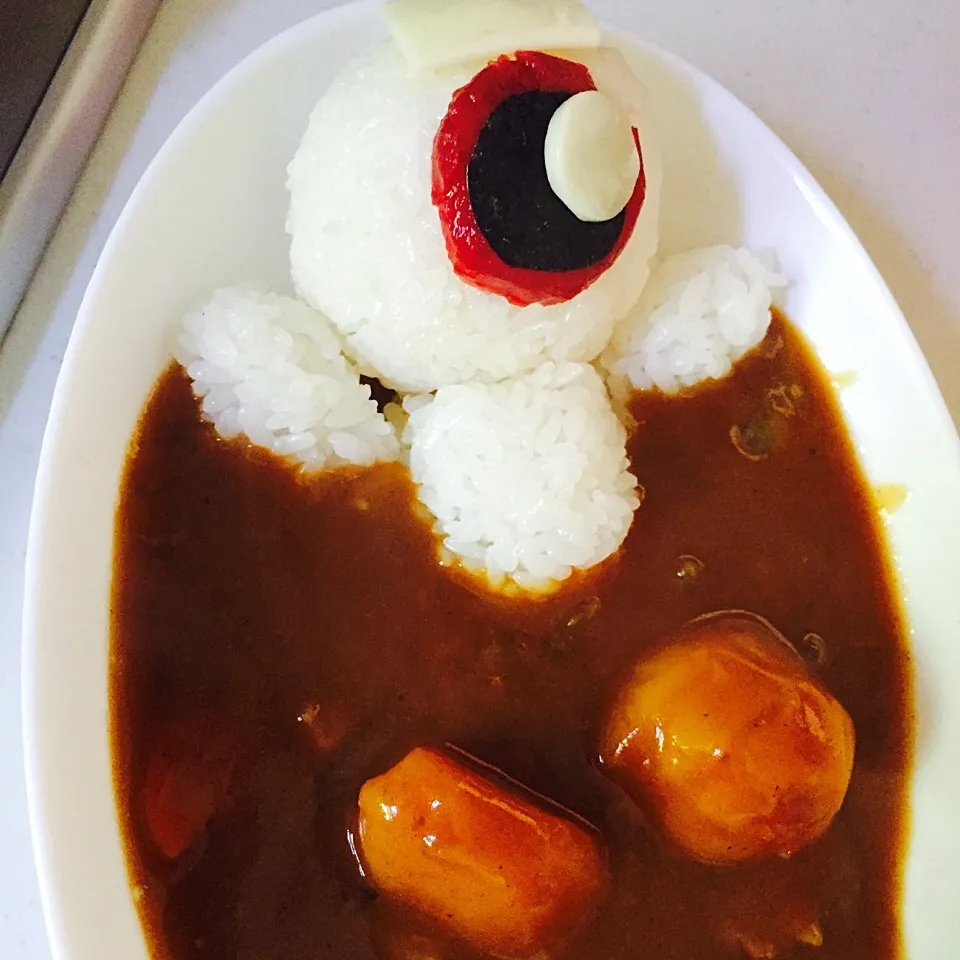 Snapdishの料理写真:目玉のおやじカレー|Miho Tanakaさん