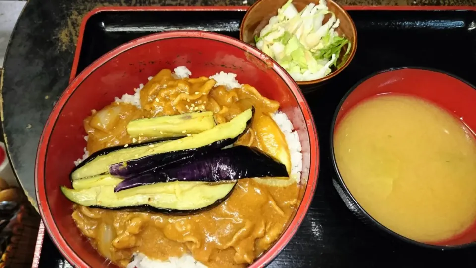 なす味噌丼|かいさん