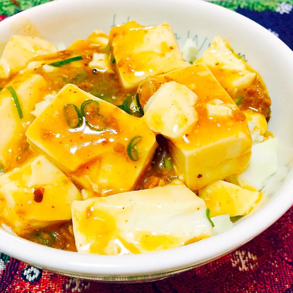 ごはんの代わりにキャベツでヘルシー麻婆丼|きしめい⋈*.。さん