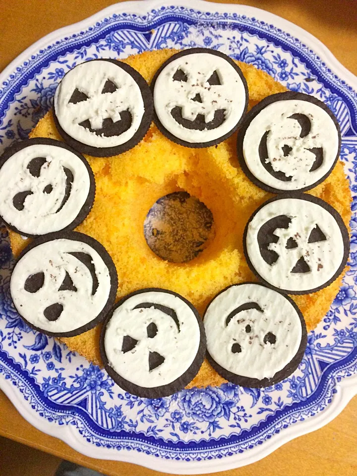 Snapdishの料理写真:ハロウィンシフォンケーキ|ともこさん