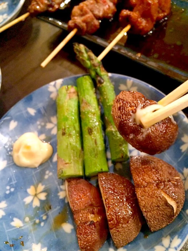 アスパラと椎茸焼き|MIEKO 沼澤三永子さん