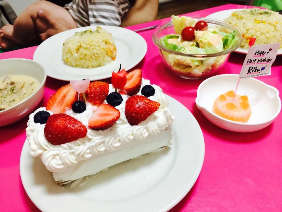 Snapdishの料理写真:息子Halfbirthday♡|ちゃんしーさん