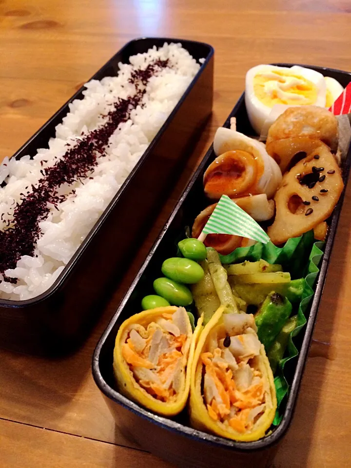 10/7  旦那さん弁当🌸|くーまんもんさん