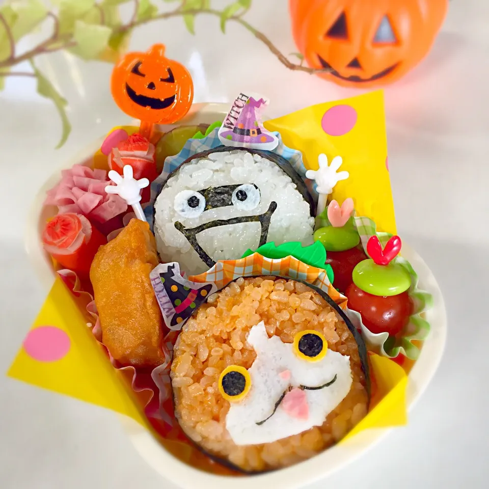 妖怪ウォッチのハロウィンお弁当🎃|sakyu☆さん