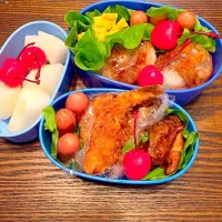 Snapdishの料理写真:遠足の肉巻きお弁当|れおぽんさん