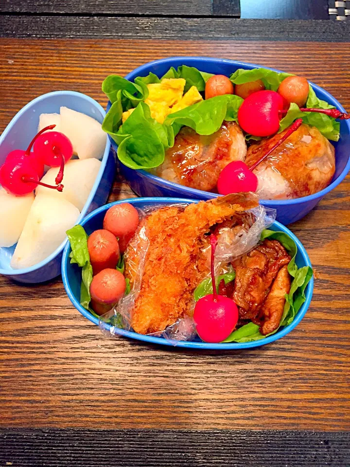 遠足の肉巻きお弁当|れおぽんさん