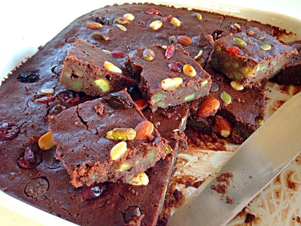 Healthy! 100％🍠🍠🍠Non butter❗️ Non oil ❗️non sugar     Sweet potatoes brownies☆♪|viviさん