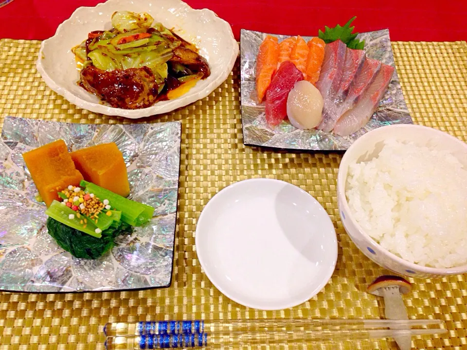 今日の晩御飯〜（≧∇≦）
息子にはお肉多目のお野菜少な目…|Seikoさん