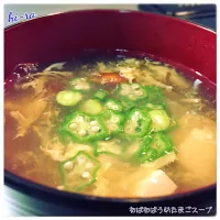 Snapdishの料理写真:『ねばねばうめたまごスープ』